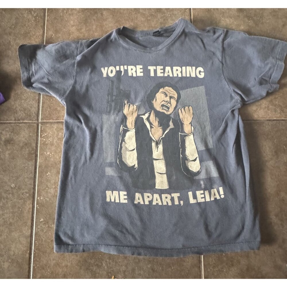 Star Wars Parody T-Shirt "Youre Tearing Me Apart Leia!" G